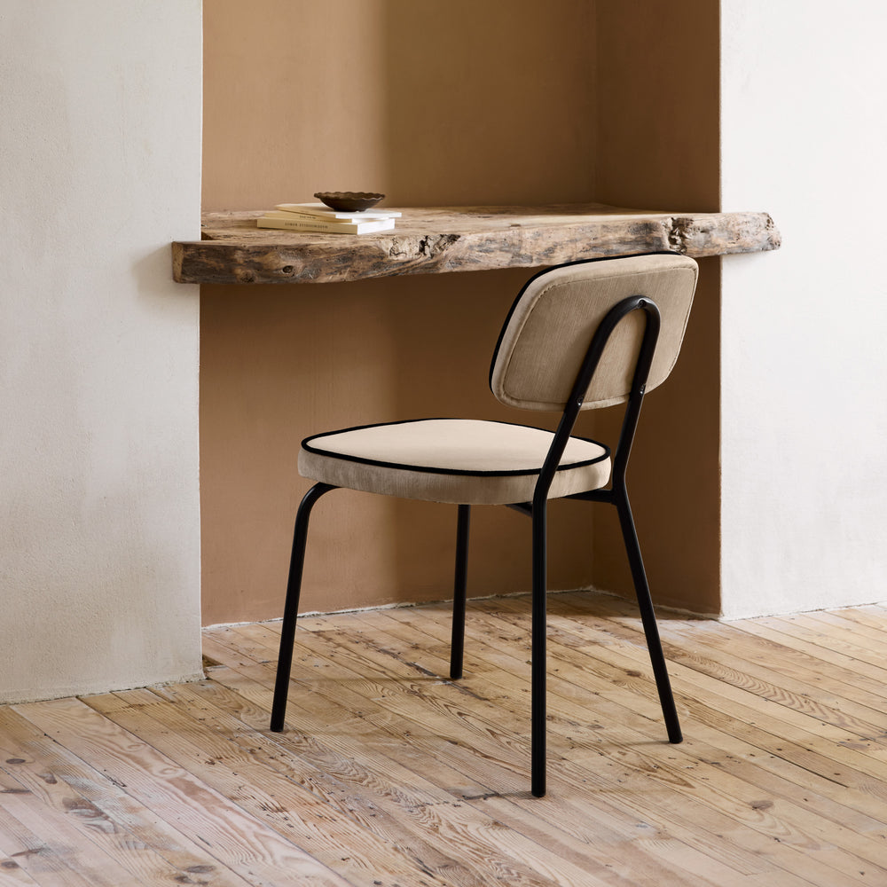 Chaise YSABEAU dalila beige chic passepoil no - 3