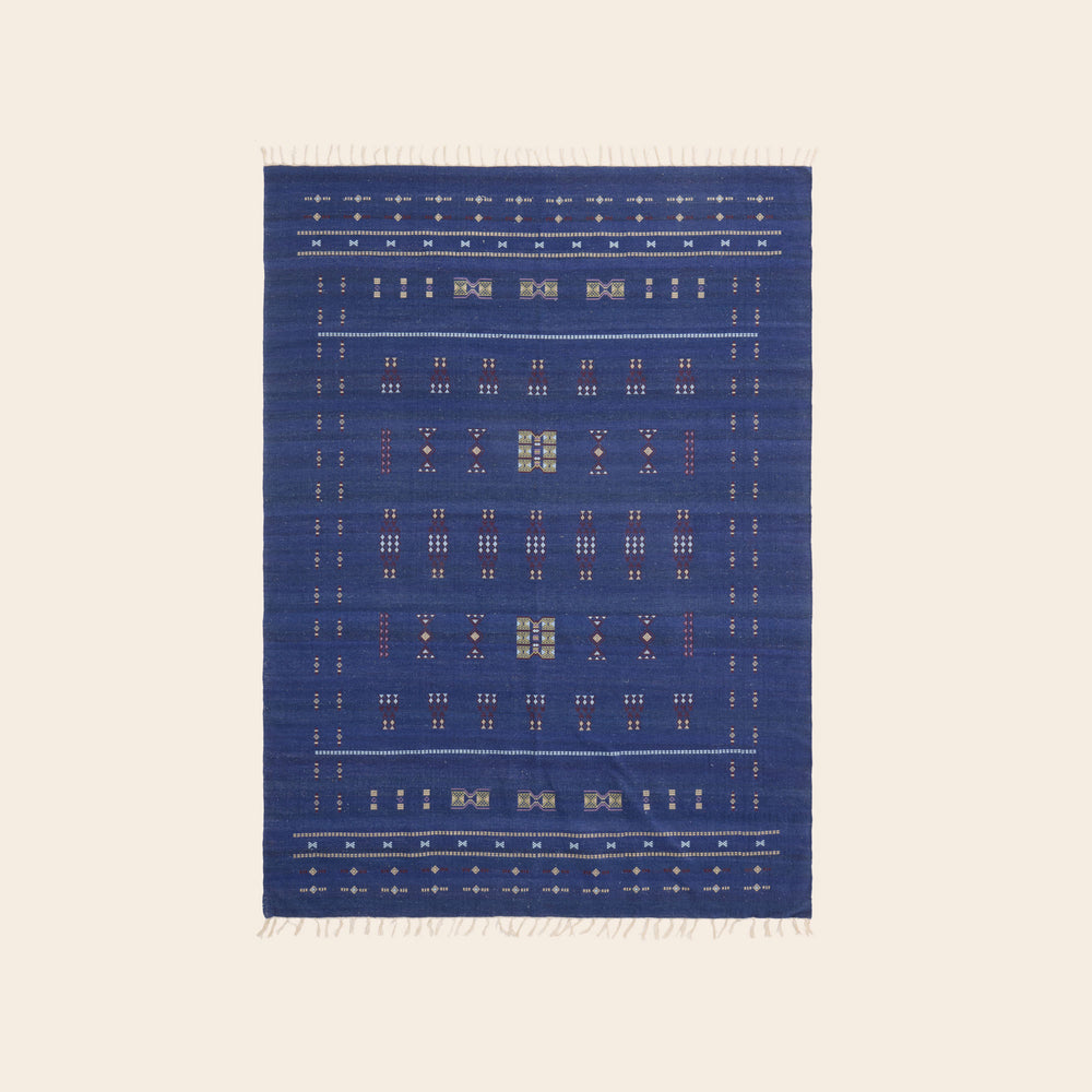 Tapis de sol ARSALANE bleu outremer - 6