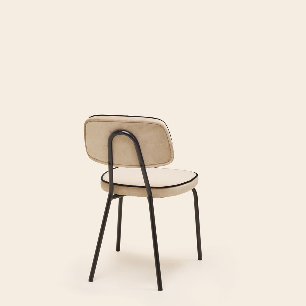 Chaise YSABEAU dalila beige chic passepoil no - 8