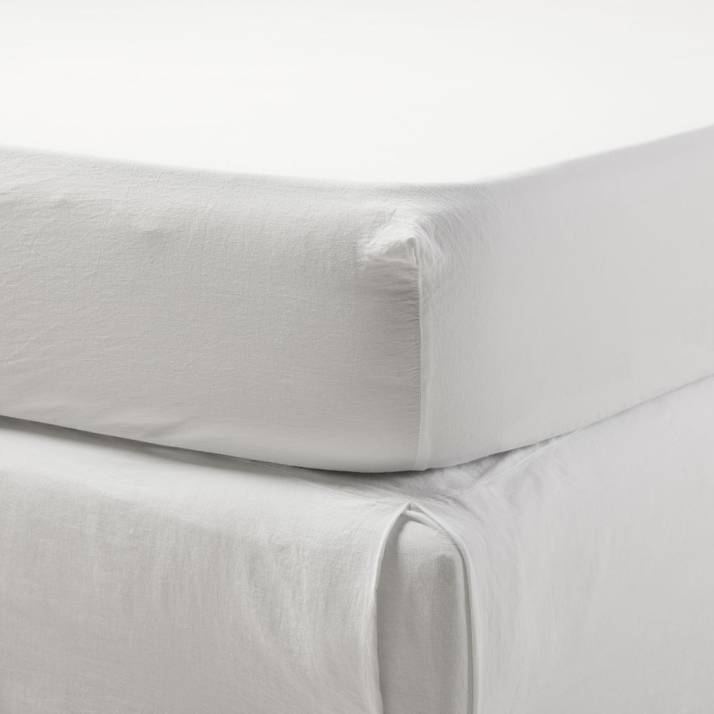 Drap Housse SATHEENE - Blanc pur & Élégance intemporelle - 3