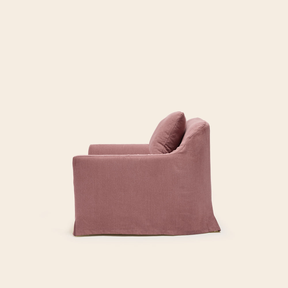 Fauteuil CLARIBEL Barbotine Ancien Rose - Design Confortable et Élégance Intemporelle pour Intérieur Raffiné - 6