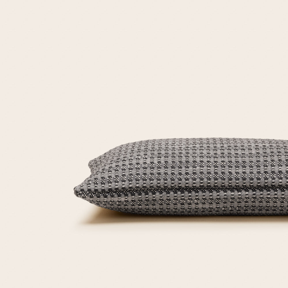 Housse de coussin Eirik en jacquard | Gris ardoise élégant - 8