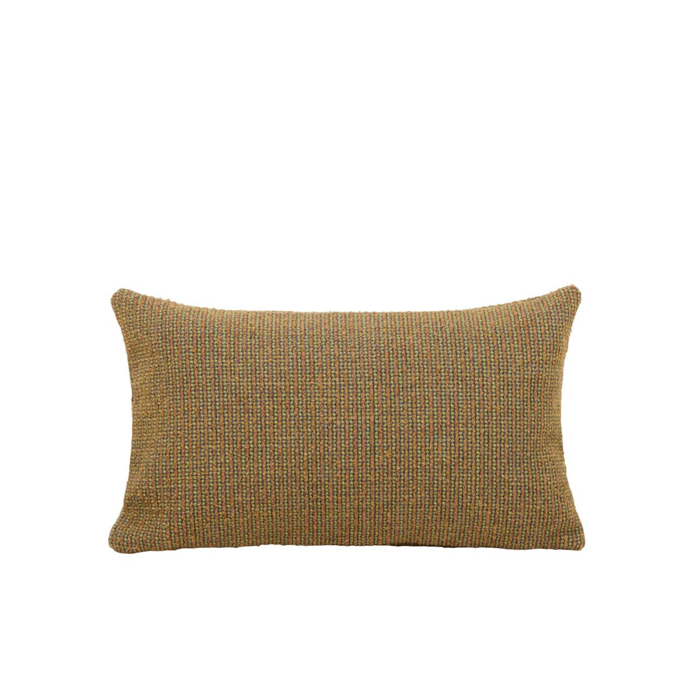 Housse de coussin TEORA vert et moutarde - 8