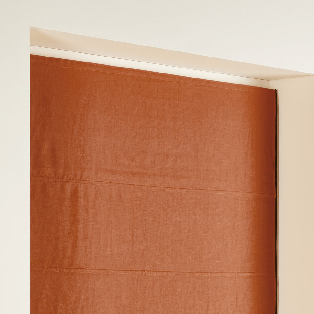 Store bateau occultant CARLINA terracotta et bourdon noir - 4