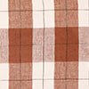 Set de table élégant en lin lavé GREGORY - Brique et blanc cassé - 6