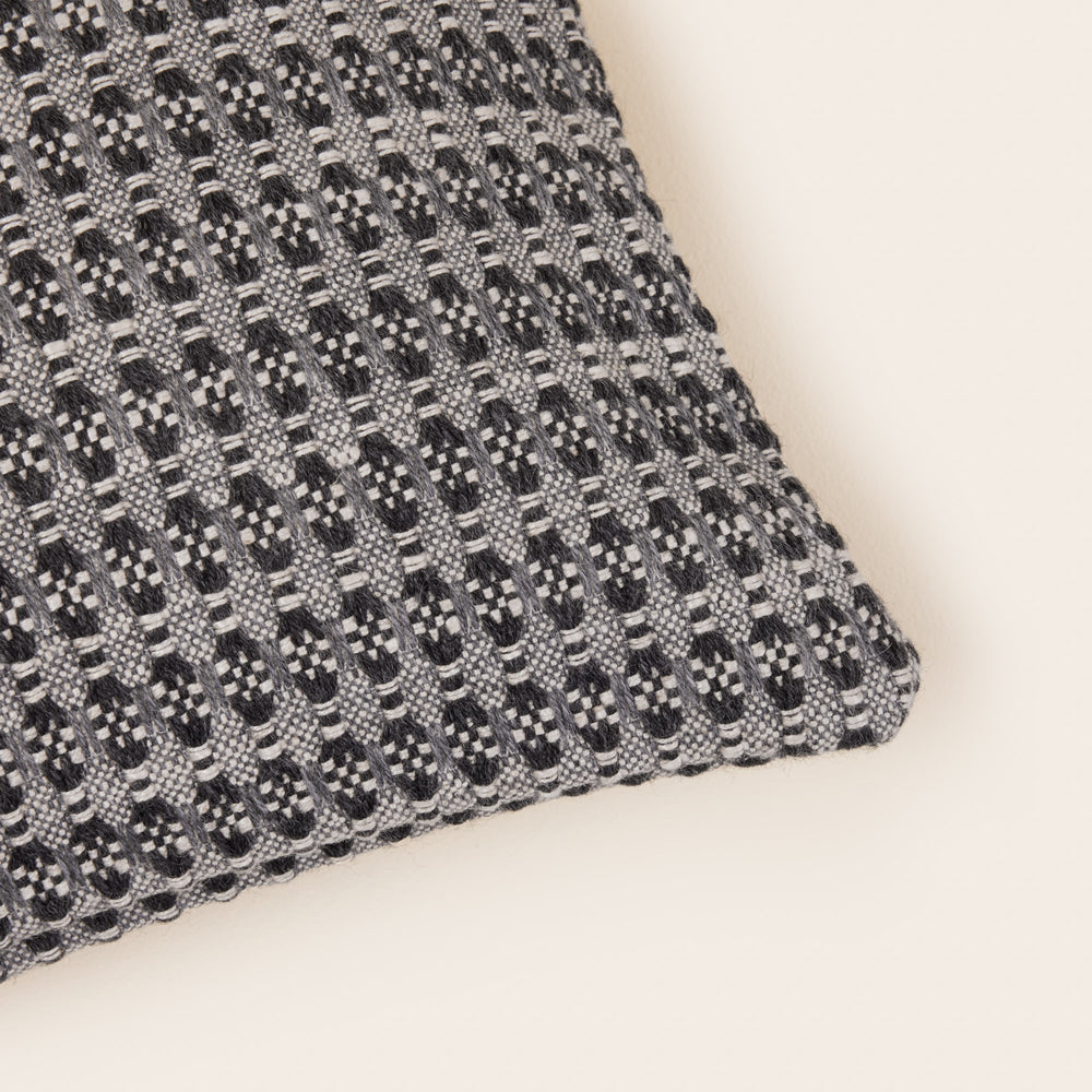 Housse de coussin Eirik en jacquard | Gris ardoise élégant - 7