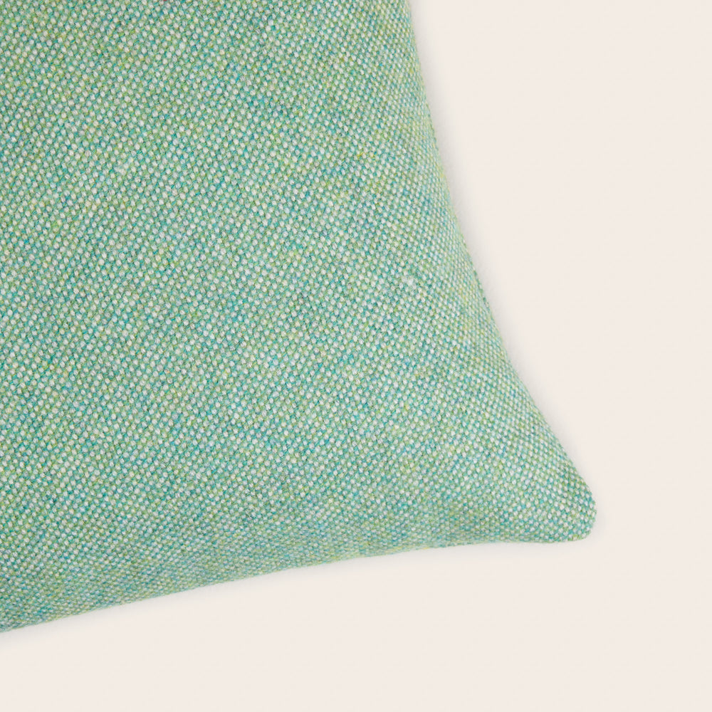 Housse de coussin NERIO chiné mentholé - 5