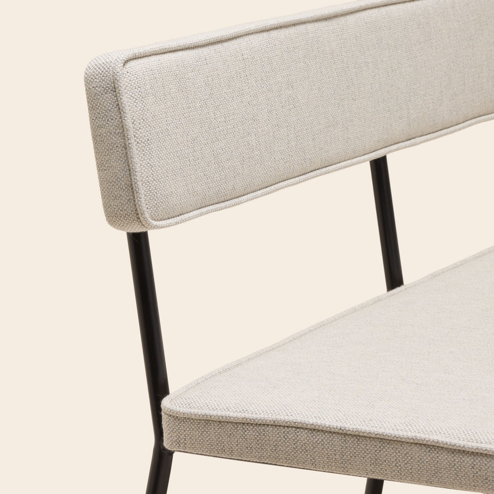 Banquettes et chaises YSABEAU Cosmic anthracite chiné - Design intemporel et structure industrielle - 8