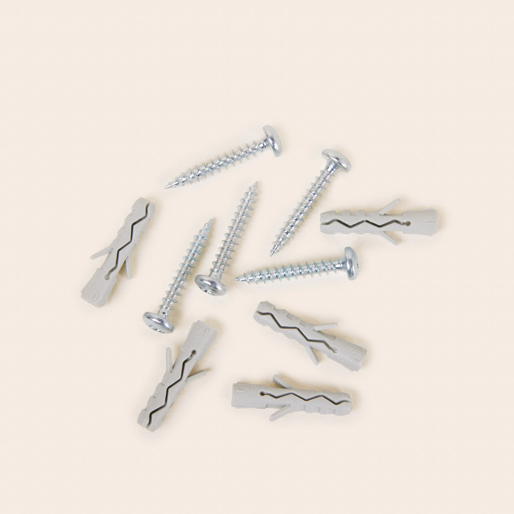 Pack de 5 vis et chevilles Rayia ND - Pour Fixation Stable sur Tous Types de Murs - 4