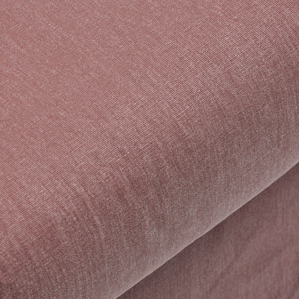 Pouf CLARIBEL bardé rose ancien - 7