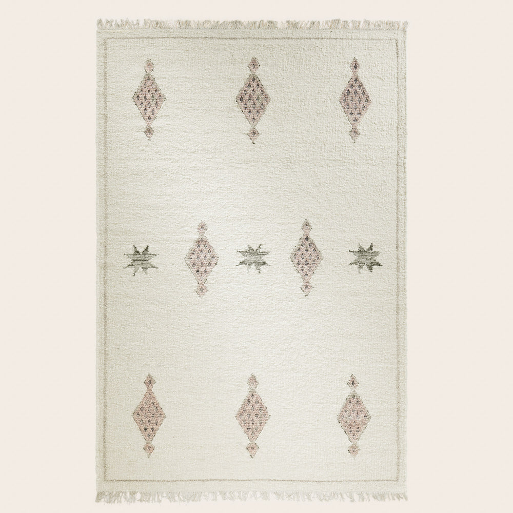 Tapis de sol FADI ivoire et gris - 7