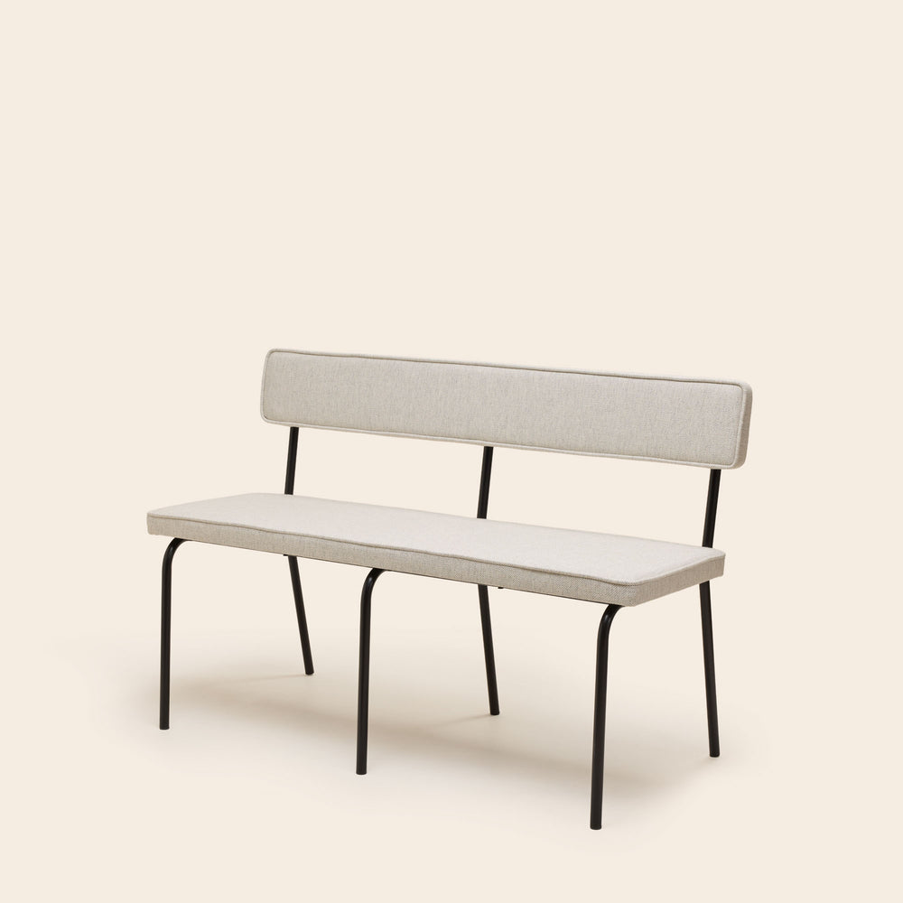 Banquettes et chaises YSABEAU Cosmic anthracite chiné - Design intemporel et structure industrielle - 6