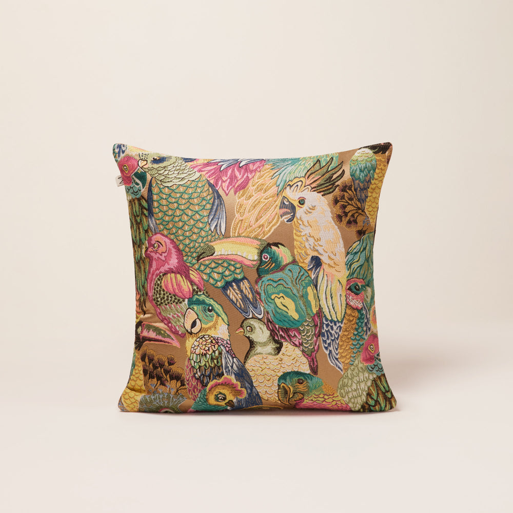 Housse de coussin Jungle Birds Macao - Design exotique - 4