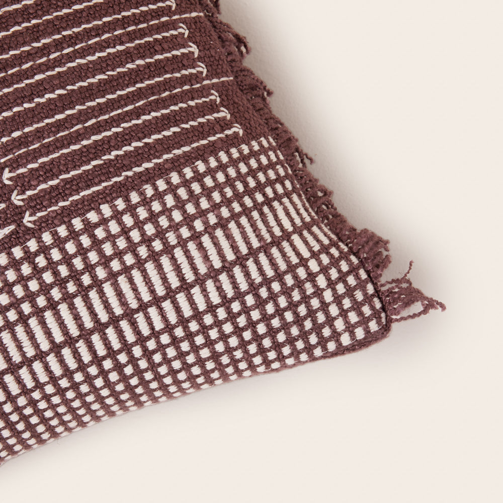 Housse de coussin MELKI brun - 5