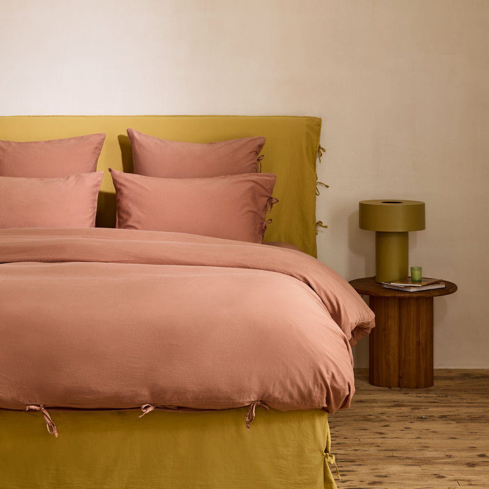 Housse de couette SATHEENE terrarosa