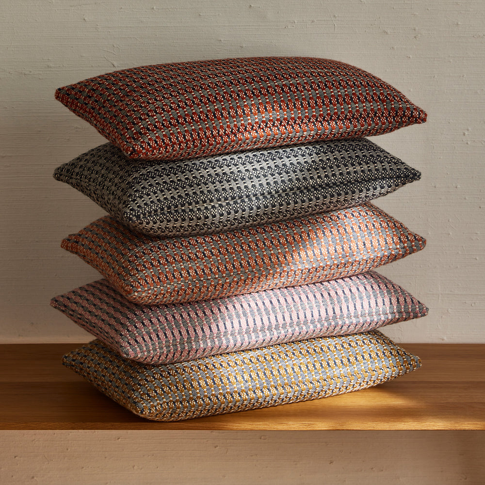 Housse de coussin Eirik en jacquard | Gris ardoise élégant - 5