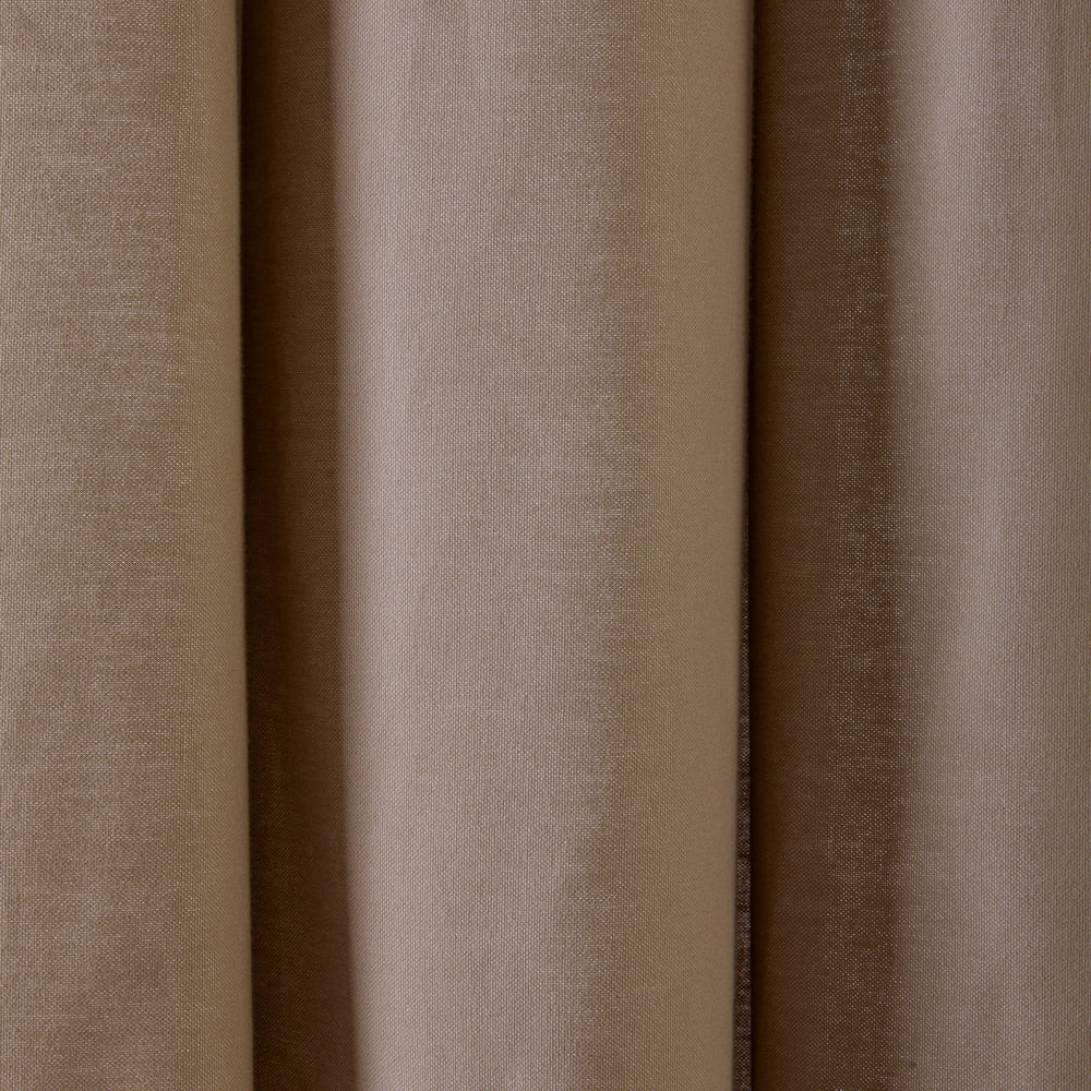 Rideau à Oeillets Noir YAMI Taupe - Élément de Décoration Intemporel en Coton - 7