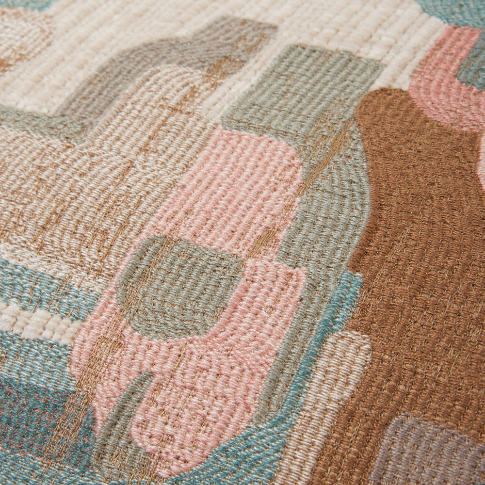Housse de coussin MOHIRA beige et multicolore - 7