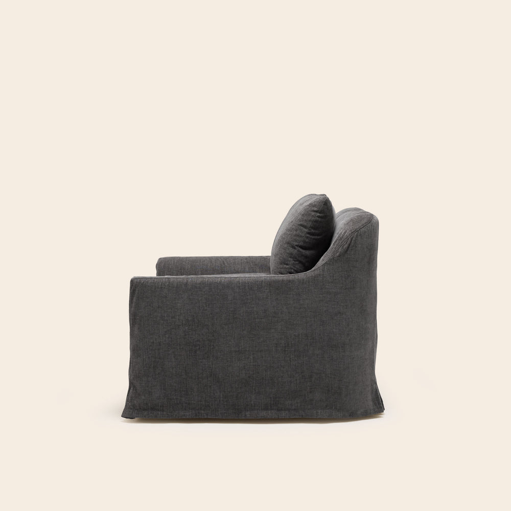 Fauteuil CLARIBEL boston gris graphite - 6