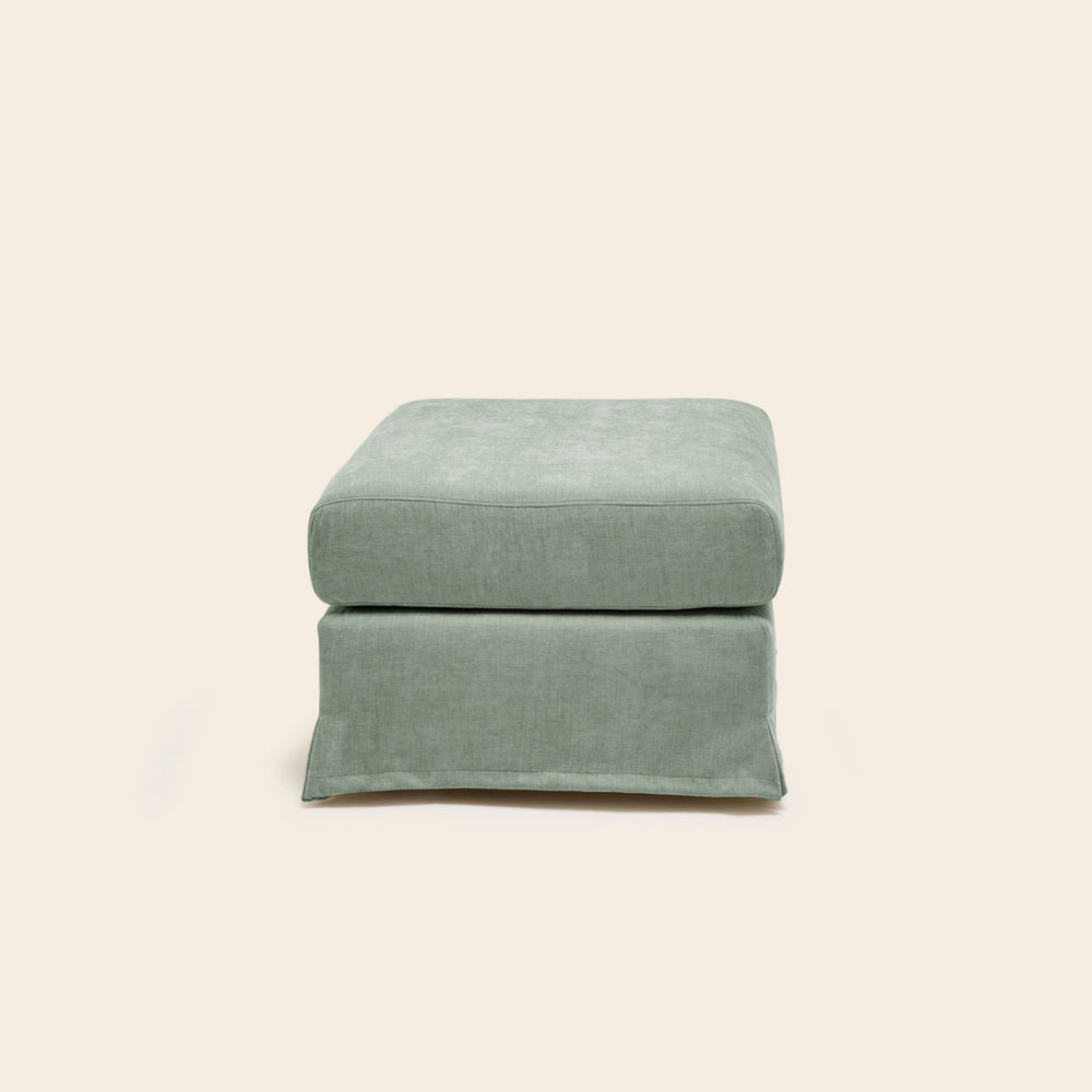 Pouf CLARIBEL boston vert de gris - 5