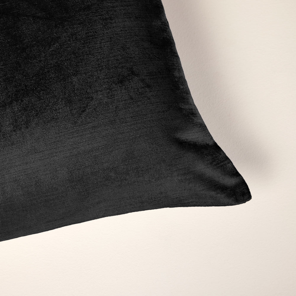 Housse de coussin CASTIGLIONE noir et taupe - 5