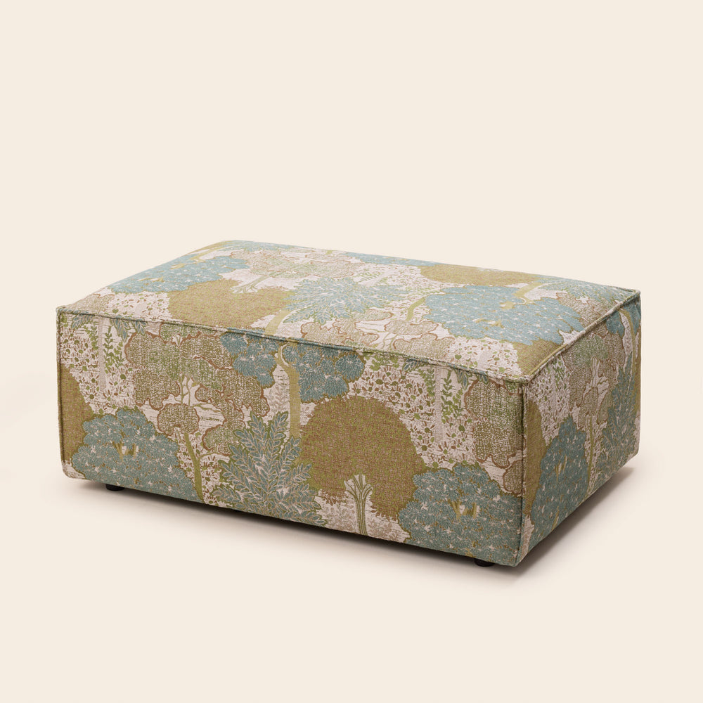 Pouf DYONIS alisée naturelle et verte - 6