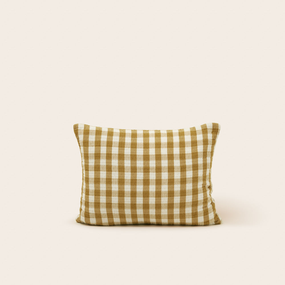 Housse de coussin JEANIE jaune ocre - 5