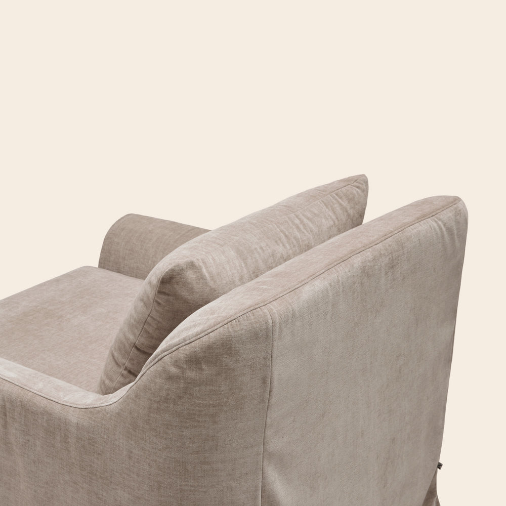 Fauteuil CLARIBEL boston taupe glacé - 7