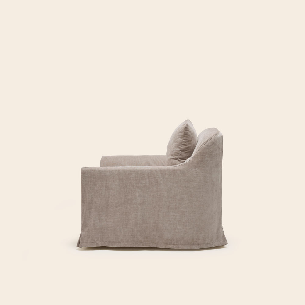 Fauteuil CLARIBEL boston taupe glacé - 6