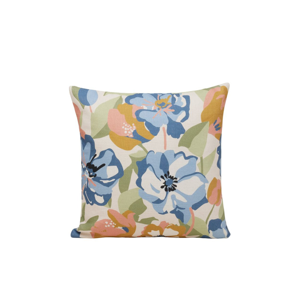Housse de coussin ADELISE ecru et bleuté - 8