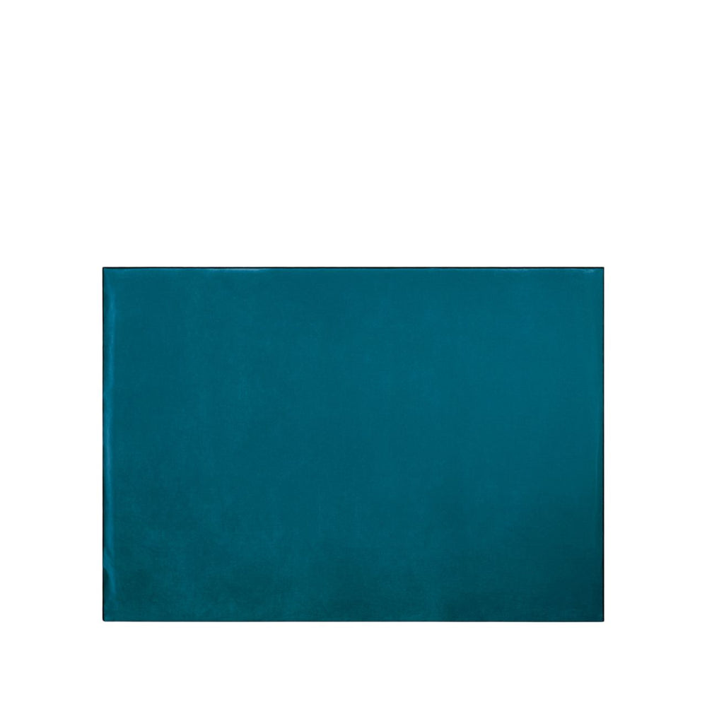 Housse de tête de lit DARIO en velours ultra doux - Bleu canard & Noir bourdon élégant - 6