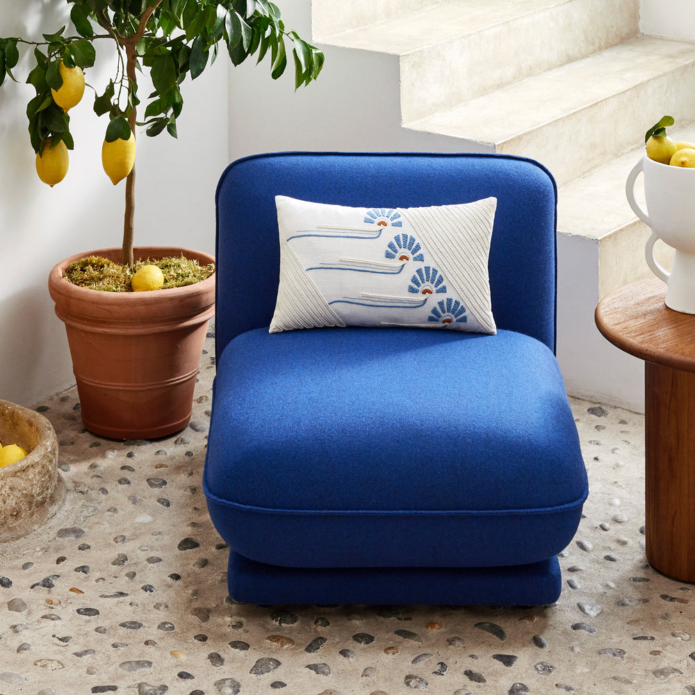 Housse de coussin Windie Épurée & Bleutée - 3