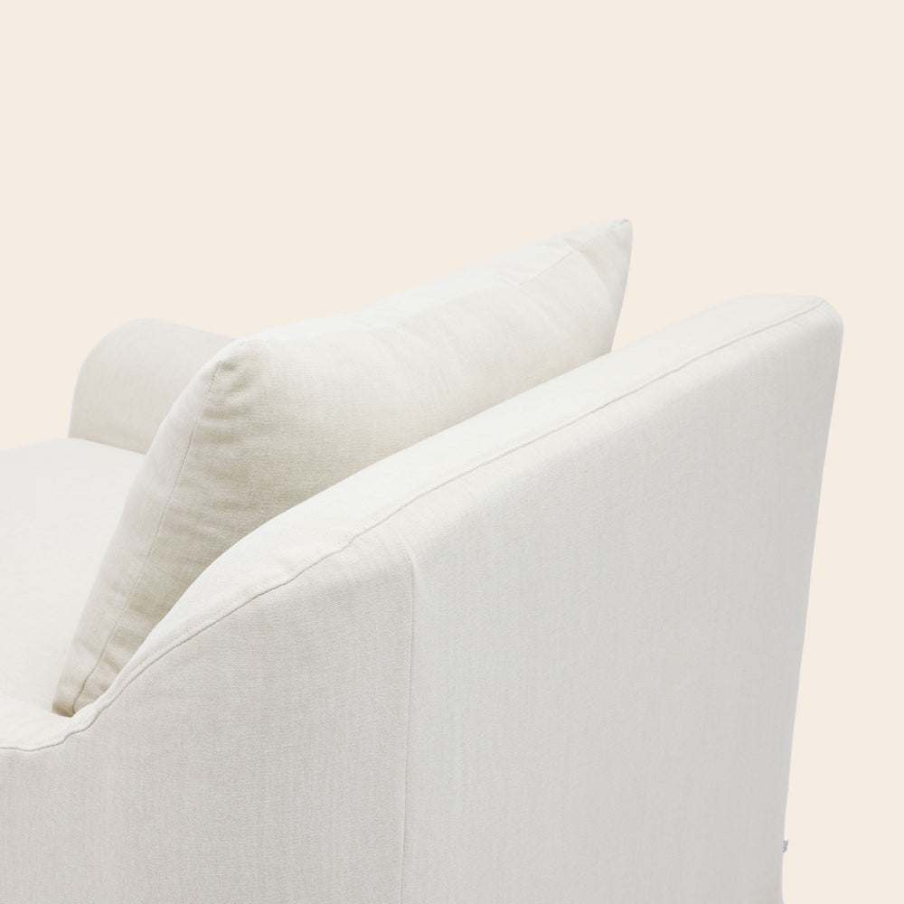 Fauteuil CLARIBEL barbate ivoire - 7