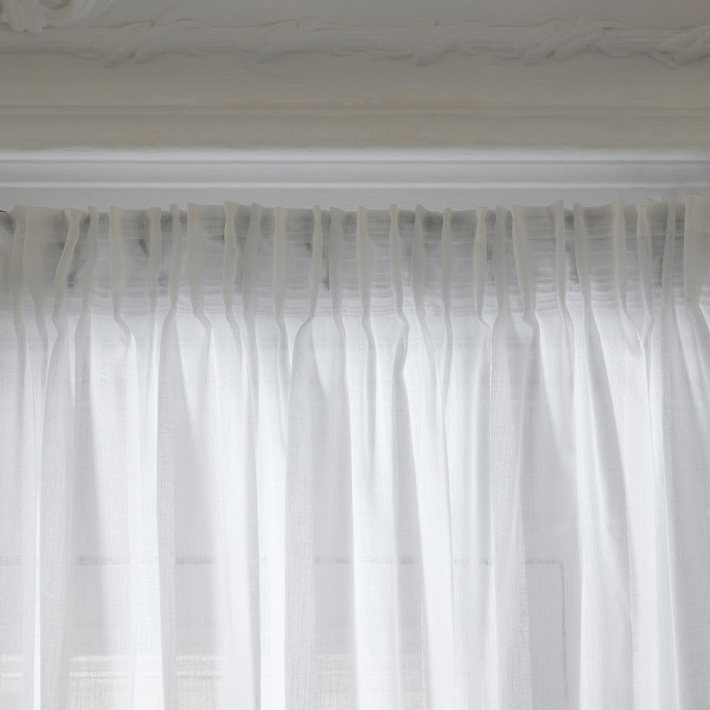 Voirage à Galon Fronceur MILOS Blanc – Rideau Translucide pour Lumière Douce et Intimité… - 4