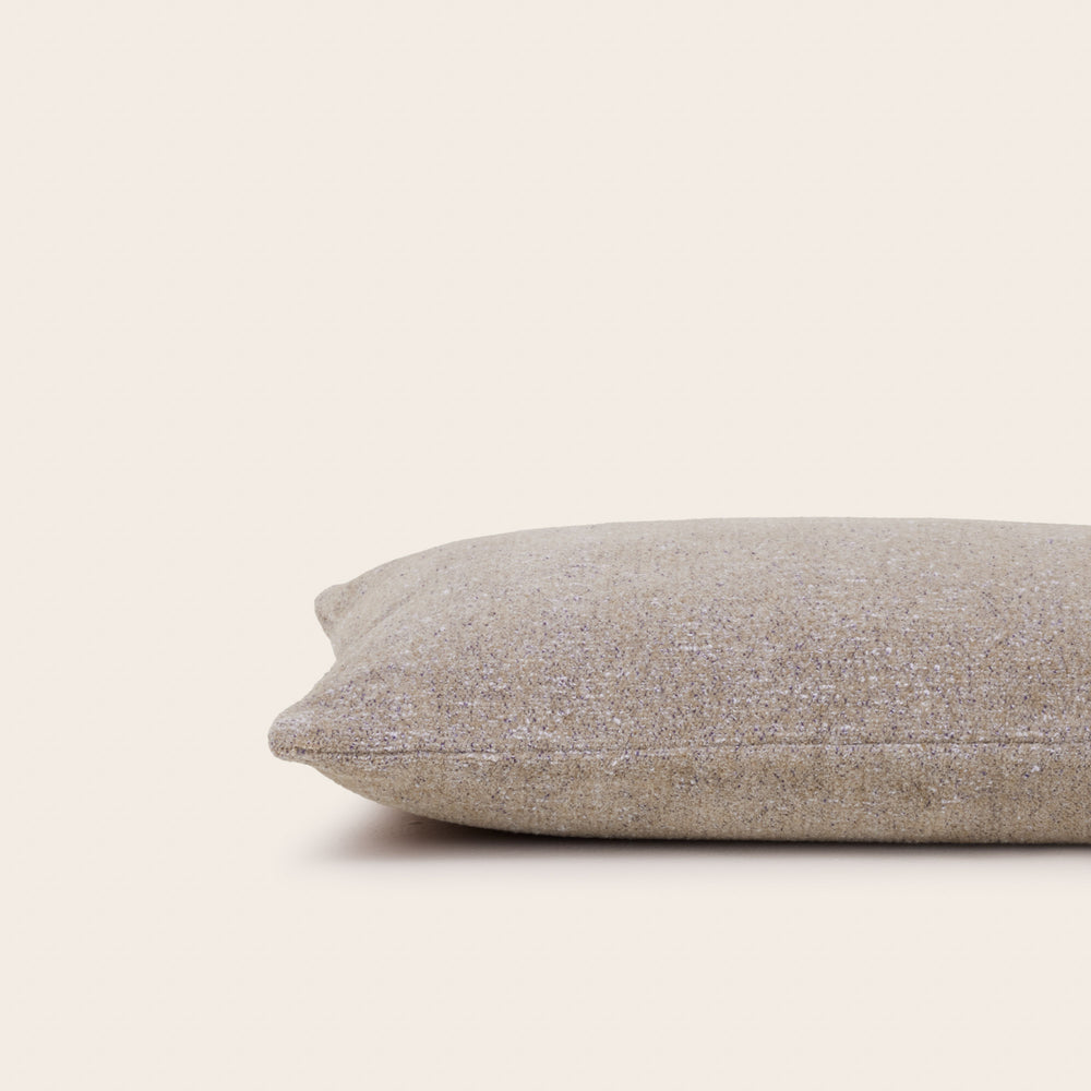 Housse de coussin Blizzar beige granité - Élégant design hivernal - 5