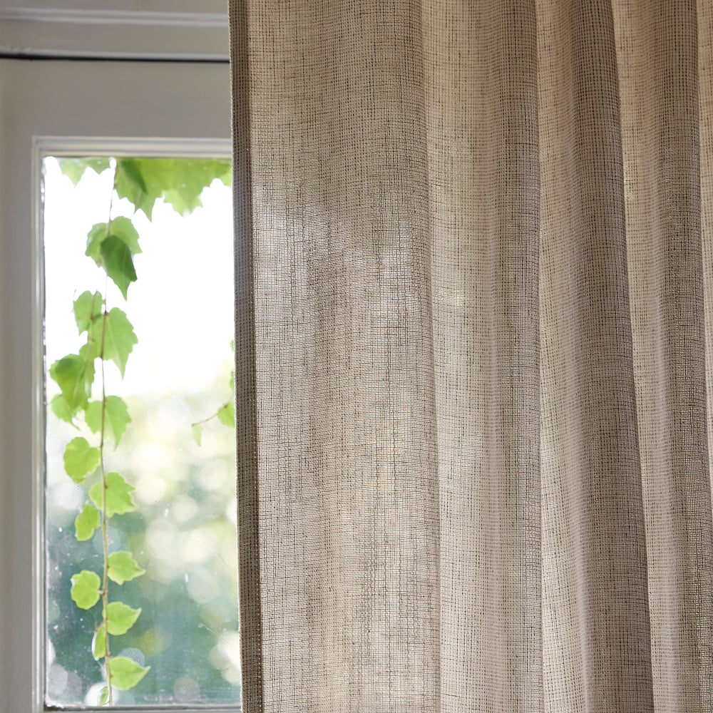 Voyant à anneaux coulissants Neapoli beige chiné - 6