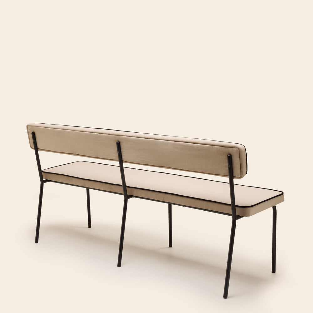 Banc YSABEAU dalila beige chic passepoil - 7