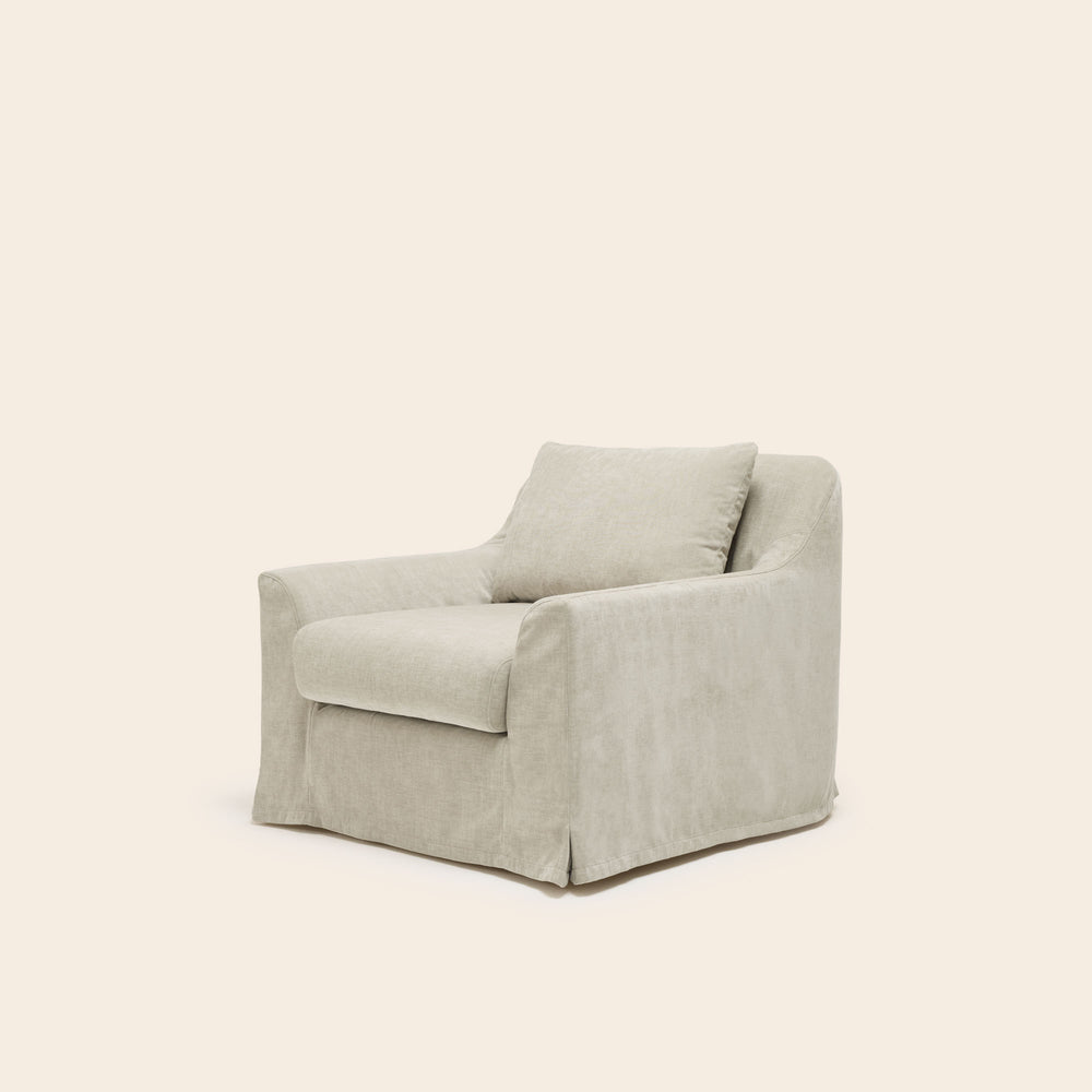 Fauteuil CLARIBEL boston pierre minéral - 5