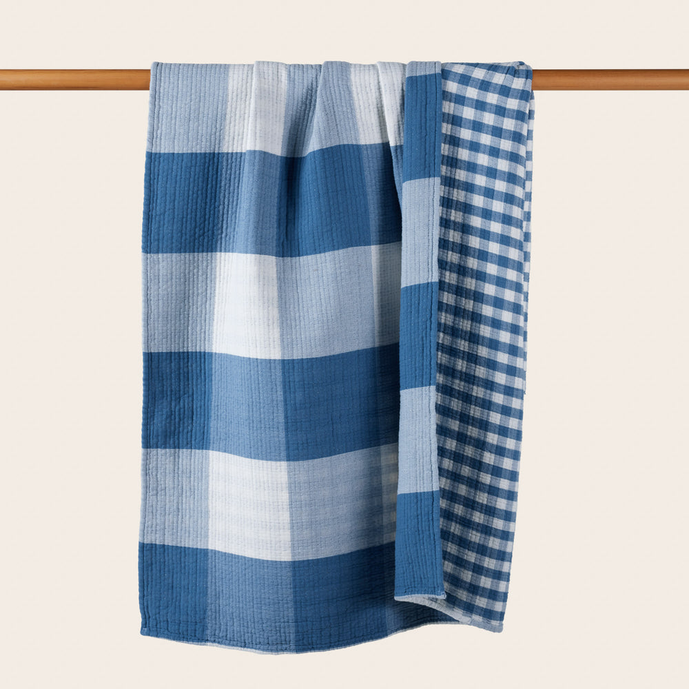 Plaid JEANIE bleu orage - 10
