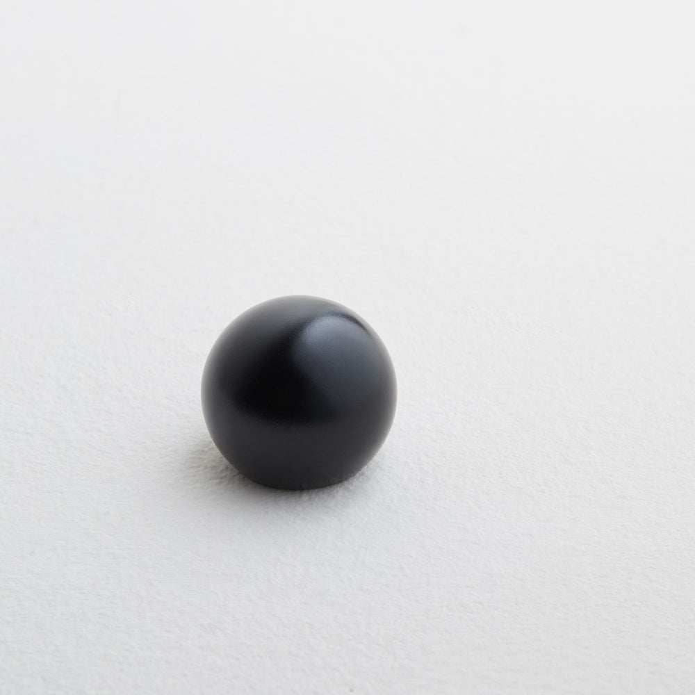 Embout boule ALMA noir mat – Accessoire décoratif contemporain pour tringle à rideau