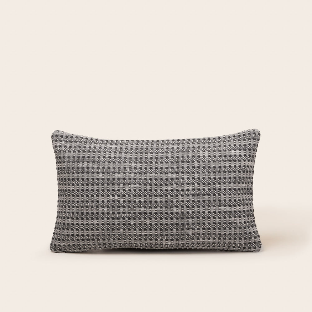 Housse de coussin Eirik en jacquard | Gris ardoise élégant - 6