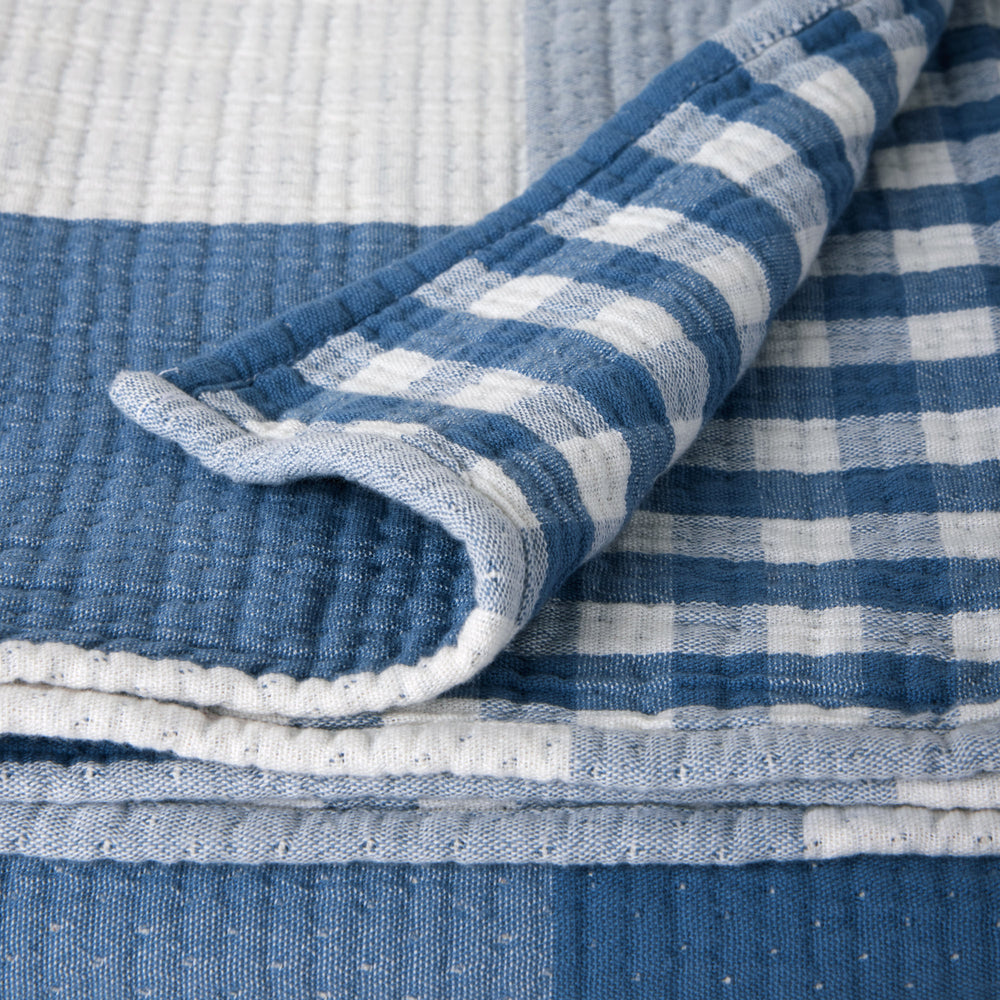 Plaid JEANIE bleu orage - 8