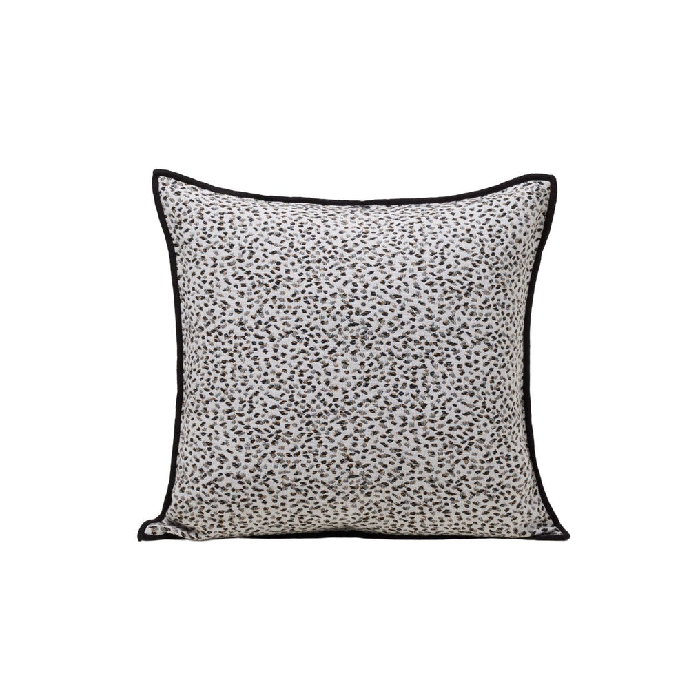Housse de coussin Ocelo ivoire et noir design graphique - 9