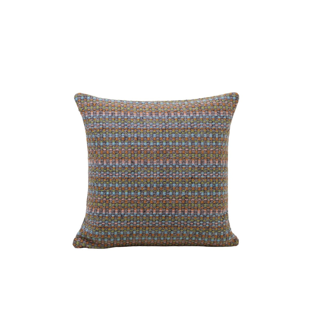 Housse de coussin BRODIE gris et pastels - 7