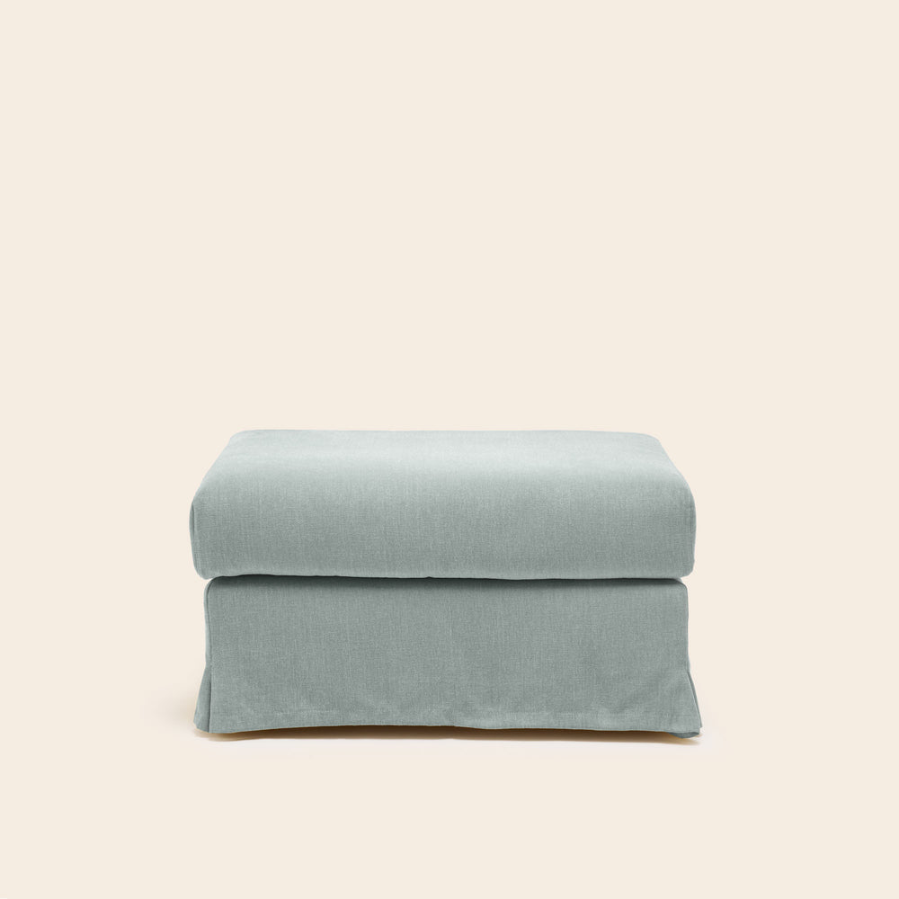 Pouf CLARIBEL barbotine céladon