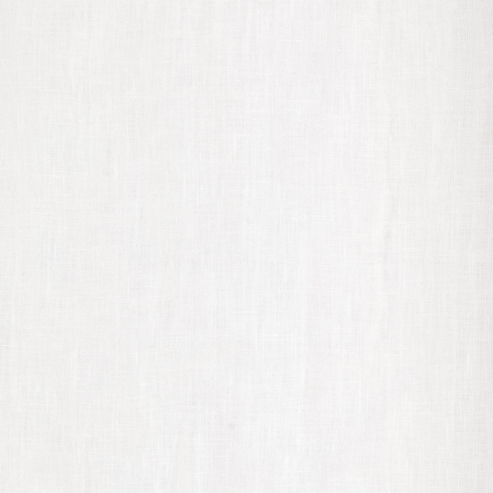 Store bateau occultant CARLINA 80% lin lavé blanc pur avec bordure noire élégante - 7