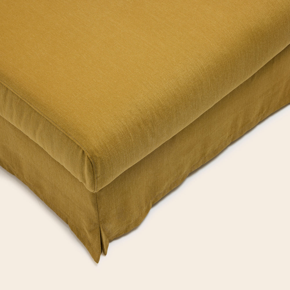 Pouf CLARIBEL Barbate Curry – Élégance Décontractée pour Intérieurs Raffinés - 7
