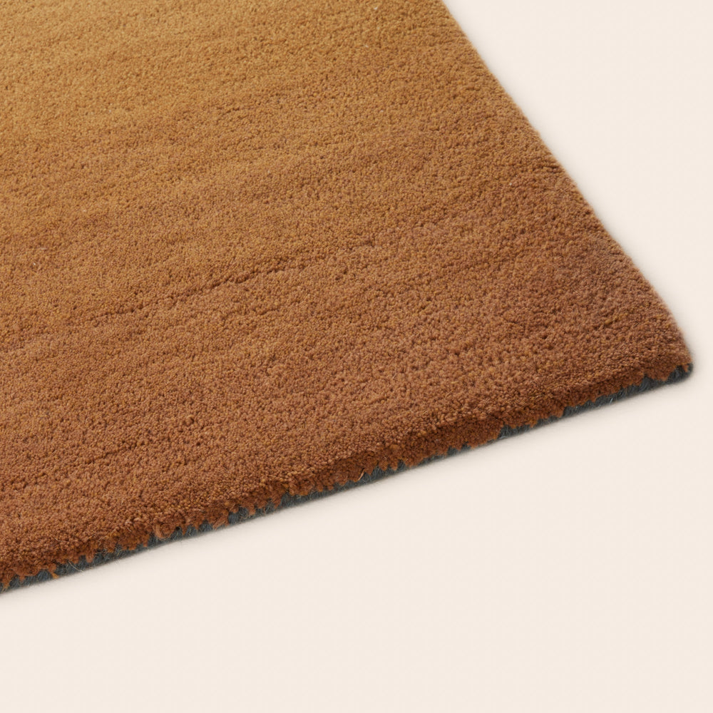 Tapis de sol AUBEA bleu pétrole et ocre - 6