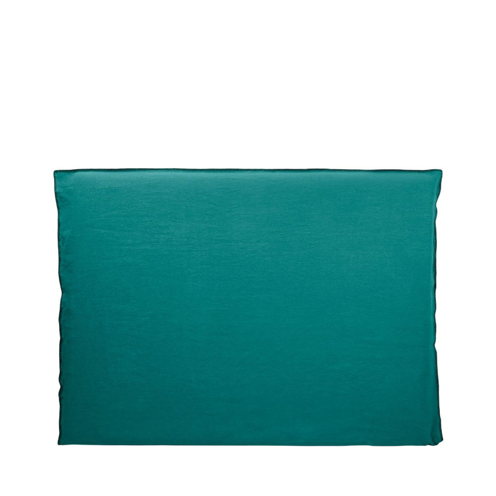 Housse de tête de lit NINO lagon et bordure noire - 7
