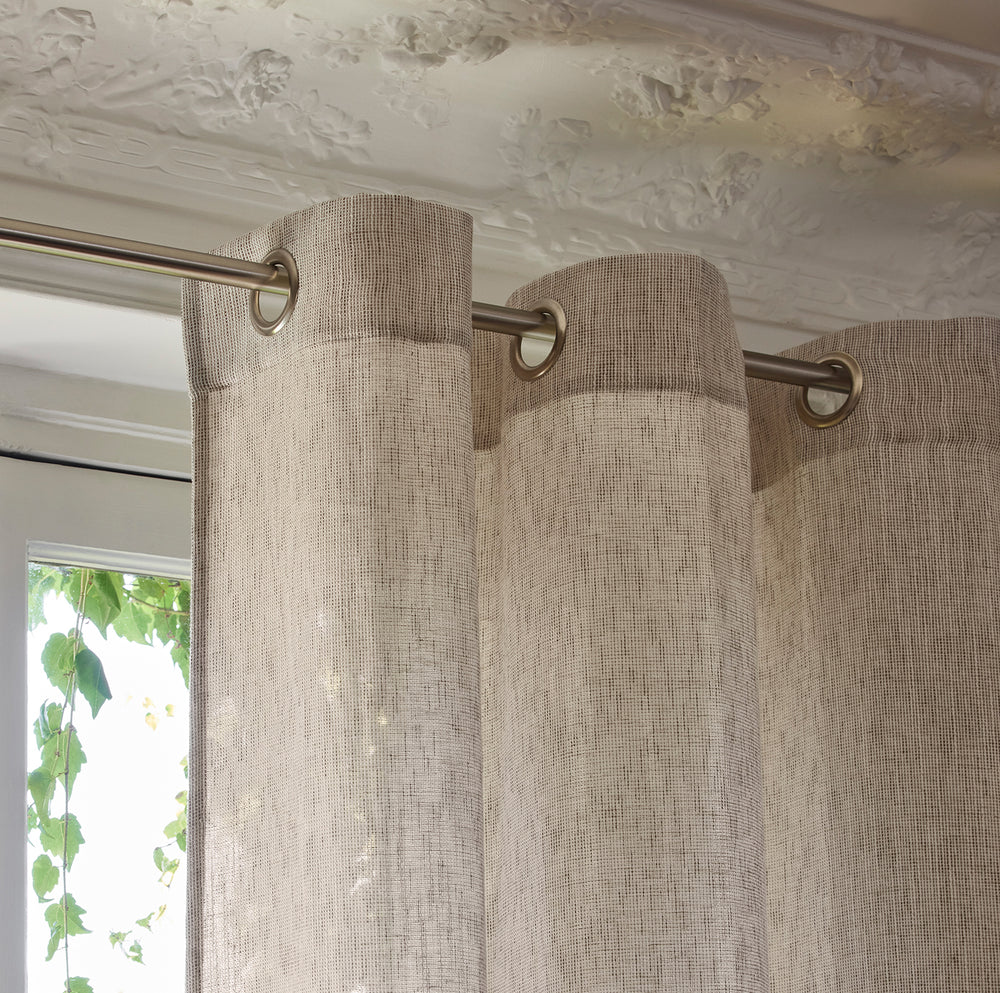 Voirage à oeillets NEAPOLI beige chiné élégant - 4